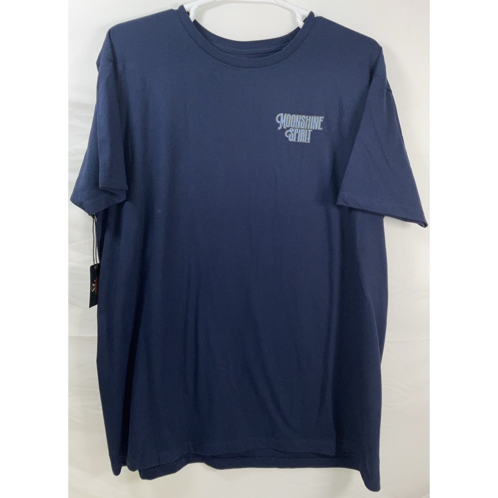 NWT Men's Brad Paisley‎ Moon Shine Spirit Eagle Lightning T-shirt Navy XXL (2XL)